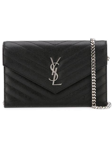 ysl monogram quilted wallet